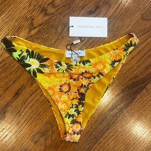 NWT Something Navy Bikini Bottom